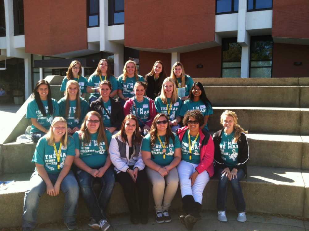 FUTURE EDUCATORS-- Graves County students traveled to Murray State to participate in the regional FEA conference. Pictured from left to right, back row: Darlene Beard, Rosa Klay, Alexis Richards, Jaden Keeling, Courtney Jones. Middle Row: Michalae Jackson, Madison Beyer, Briana Cagle, Patlin Wyatt, Ellie Williams, Alba Elis. Front Row: Morgan Cash, Haley Barber, Katelyn Holder, Tiffany Troutt, Adriana Blincoe, Tori Wiggins.