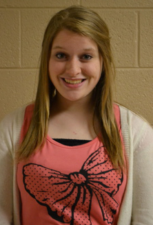 LIGHTS! CAMERA! ACTION!-- Sophomore Audrie Lamb was nominated for Pearl of the Purchase Award