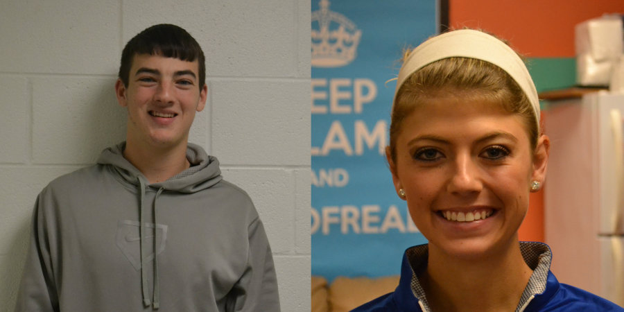 HIGH SCHOOL HEISMAN-- Seniors Tanner Smith and Emily Whitnell were recently named as recipients of the Wendy's High School Heisman award.