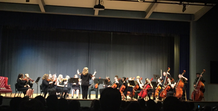 GCHS Symphony Orchestra shares, Grease, Remote Control, and Music from Wicked. (Courtesy of the GCHS PACs Twitter, @GravesCoPAC)