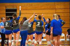 Lady Eagles Volleyball sweep Cardinals in 5 set game