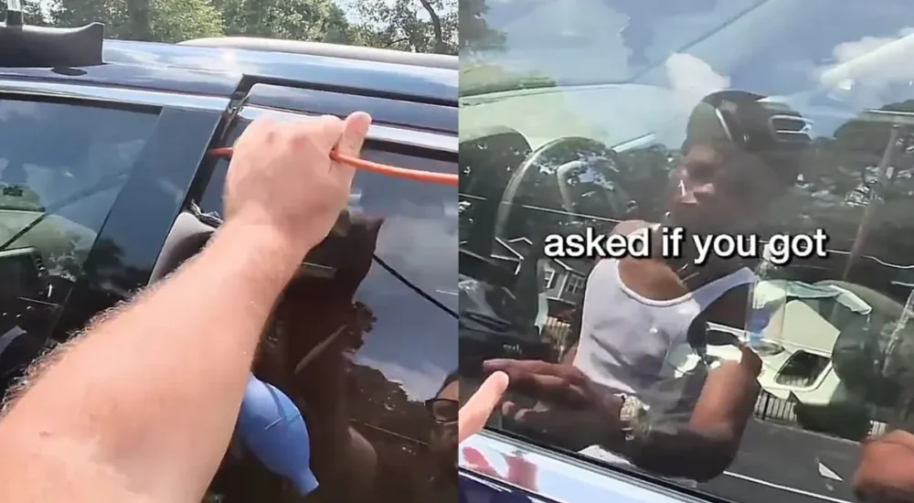 An Atlanta police officer struggles to hold a man during a street arrest attempt in a viral video