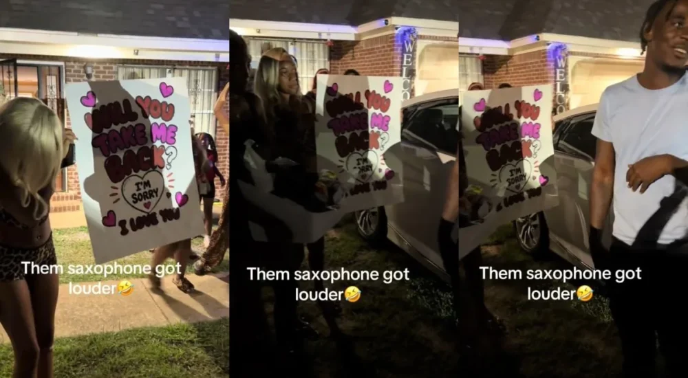 A woman records a tense exchange with a man inside a Los Angeles club
