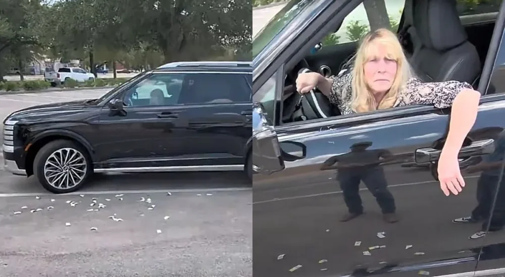Two women seen in a TikTok video allegedly dumping trash into a South Fulton street