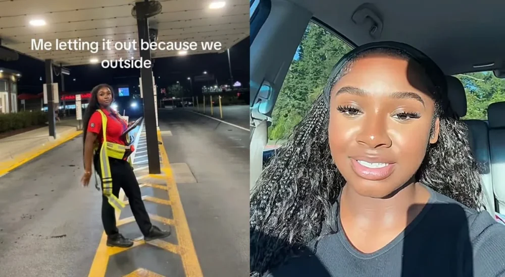 A woman on TikTok complains about dogs wandering into her yard and leaving messes