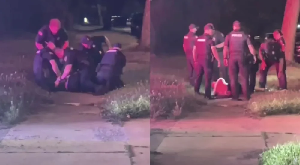 A TikTok arrest video shows an officer restraining a Texas man on the ground during a disputed warrant arrest