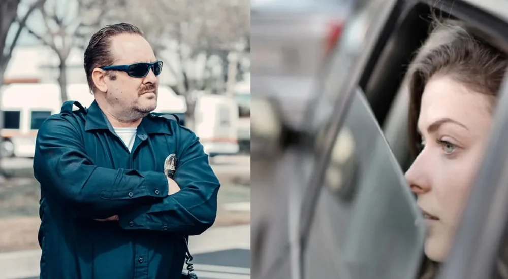 A Chicago content creator films a police cruiser parked outside her home during a tense confrontation