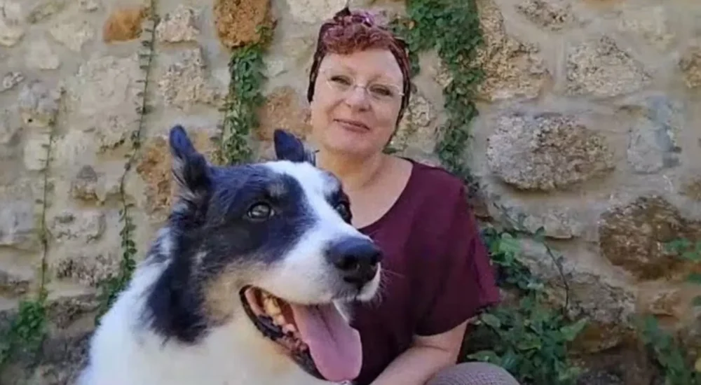 A happy Australian shepherd reunited with his owner after being found in North Carolina