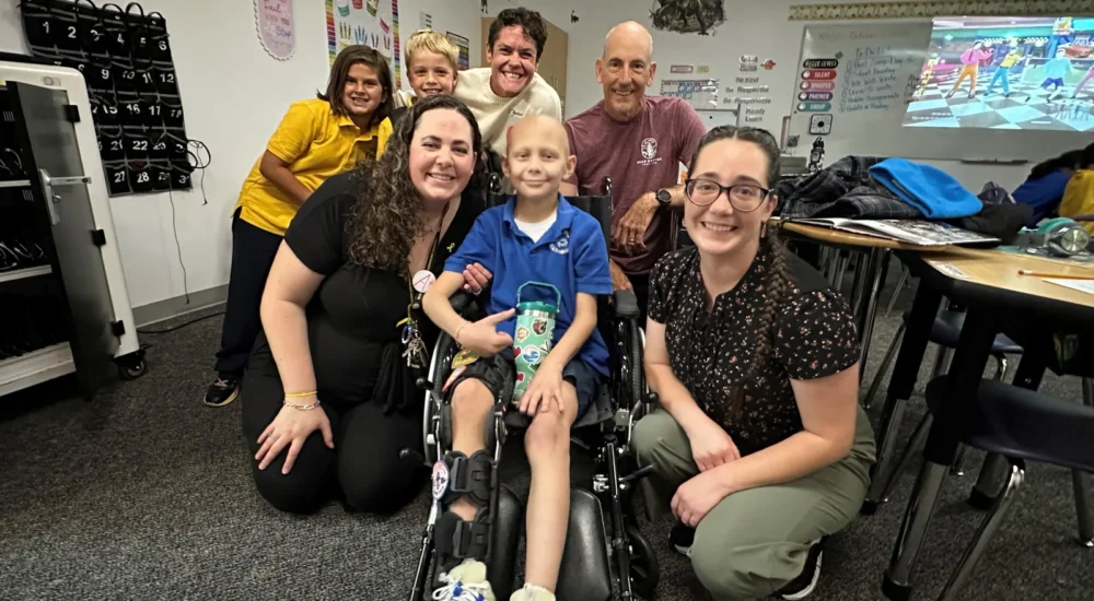 An 8-year-old boy with rare bone cancer is supported by his Sandy community and a charity trail run