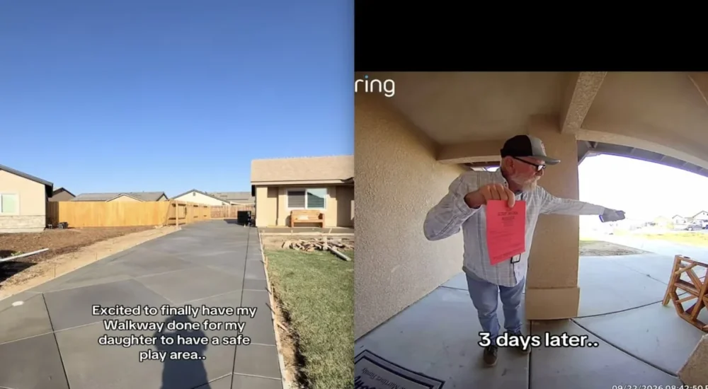 A California driver films a tense roadside confrontation after a woman approaches his car