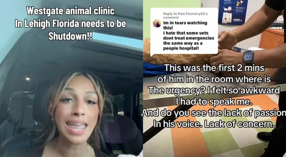 Woman walking through a Target store while sharing a tense safety story on TikTok